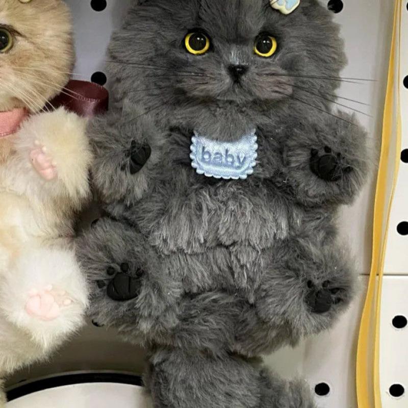 Joli Bâton Torsadé Haute Beauté Chat Fait Main DIY Tissage Ornement de Bureau Pendentif de Sac Cadeau pour Amis
