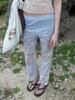 KIJUN Print Flared Pants Print Blue