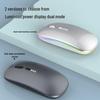 Wireless Dual-Mode Silent Bluetooth 2.4G Photoelectric Mouse with Rechargeable Power Display.