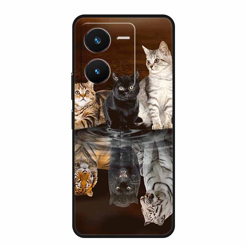 For Vivo IQOO Z8 Case Luxury Soft TPU Silicone Phone Cases for Vivo IQOO Z8X 5G V2314A V2312A Cover Protective Cartoon New Funda