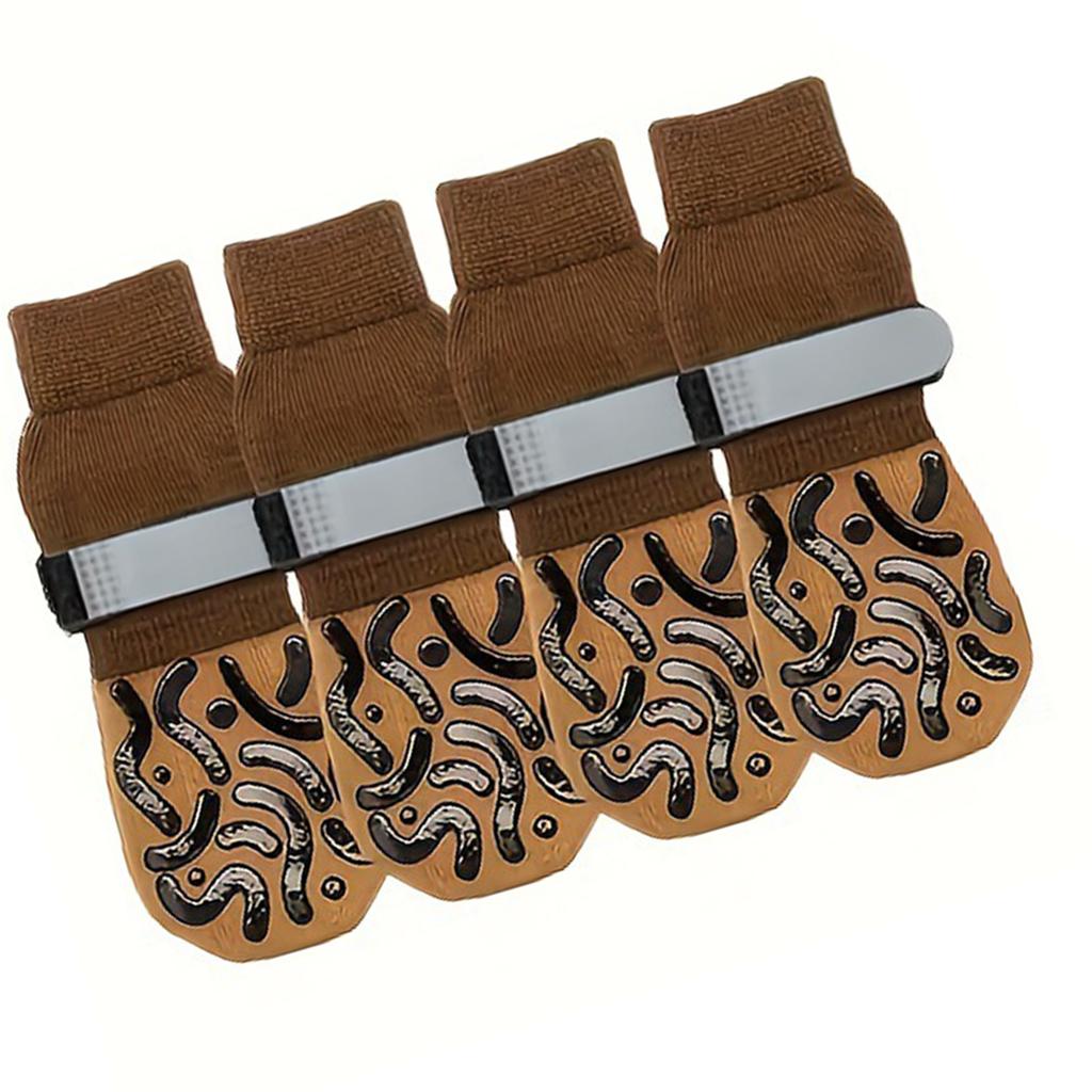 4pcs Novelty Holidays Warm Socks Puppies Stockings Festives Canine Footwear for Small Breeds And Cats
