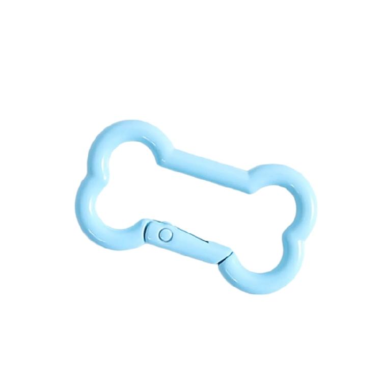 Zinc Alloy Bone Keychain Decoration Spring Operated Clasp Available In 6 Playful Color Options