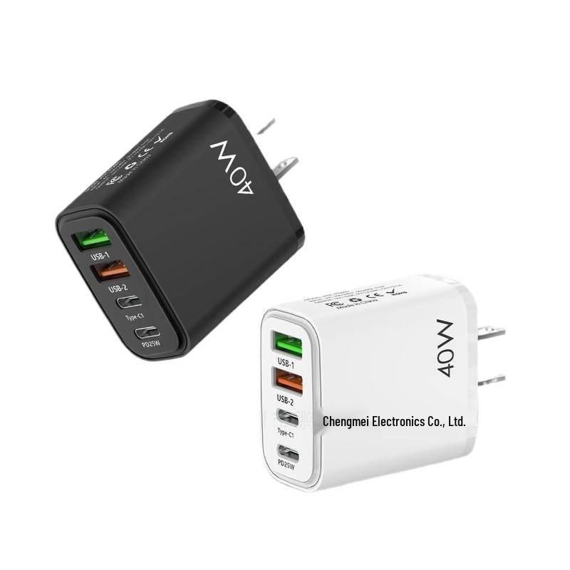 Dual USB & 2-PD European/UK Fast Charger 20W QC3.0 Mobile Charging Head