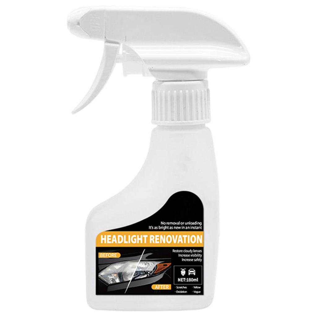 180ml Automotive Headlamp Restoration Fluids,Oxidized Kit Headlamp Scratch Remover Repair Cleaner Remove Oxidation Polish Liquid