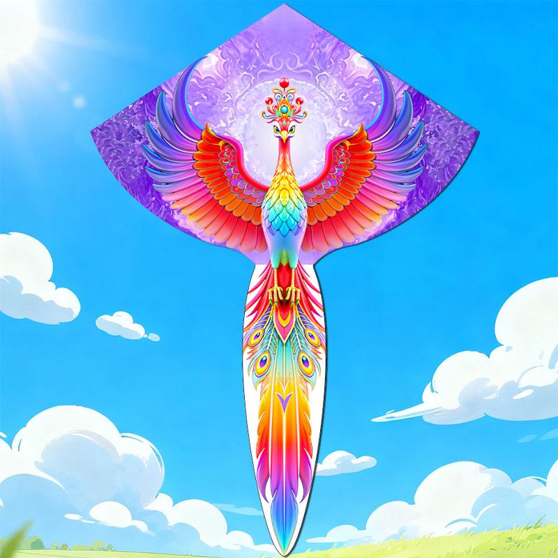 Colorful Peacock Kite for Children - Light Breeze Outdoor Fun