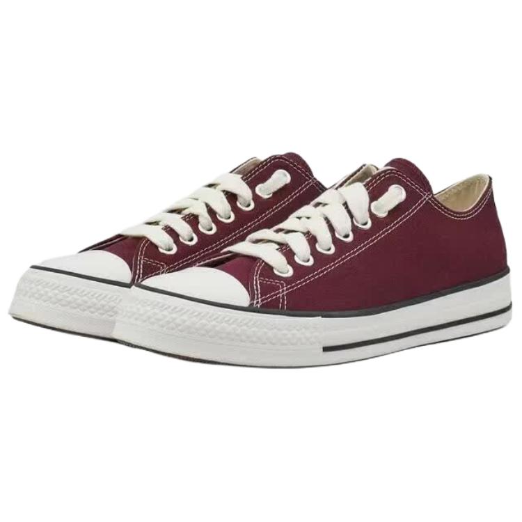 Converse Chuck Taylor Mevsimlik Rahat Çok Yönlü Alçak Üst Kanvas Ayakkabı Unisex Spor Ayakkabı Bordo A20073C