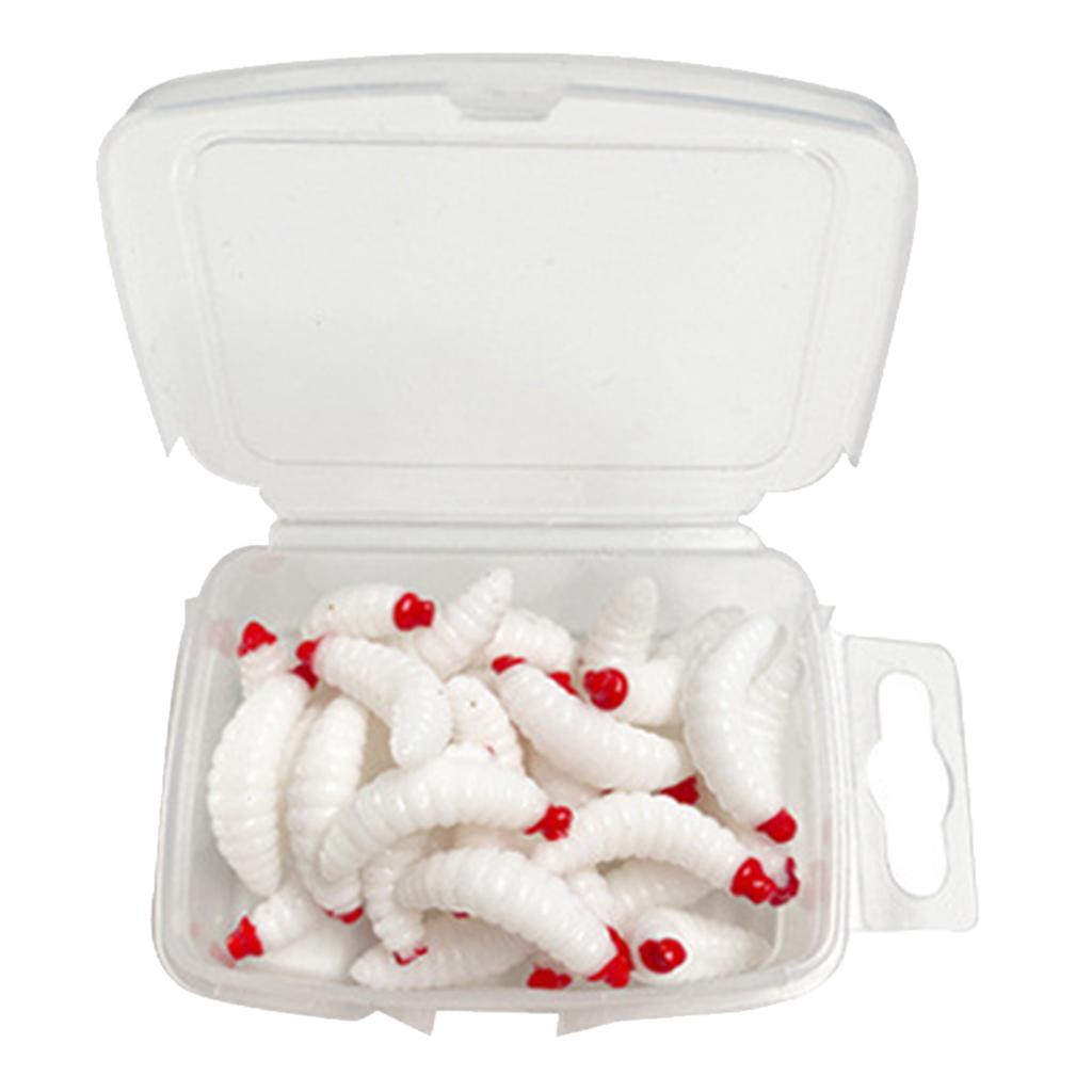 Soft Plastic Maggot Worm Earthworm Baits Soft Artificial Bread Worm Fishing Lure Artificial Baits Jigging Wobblers