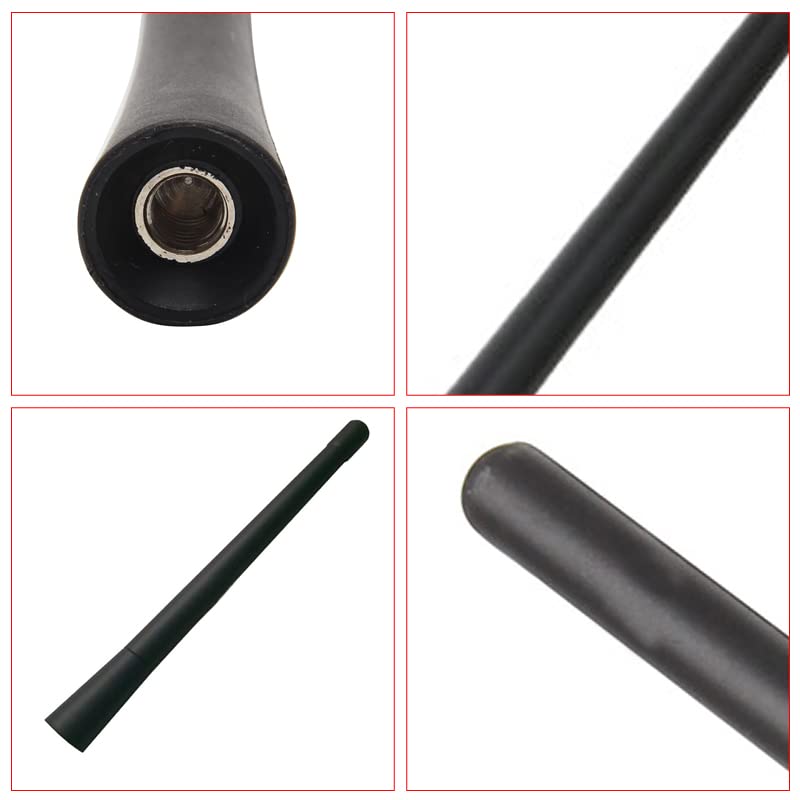 [REYLNXR] Car Antenna, Car Radio, FM/AM High Sensitivity, Universal Model, Car Antenna (Color: Black, Size: 6.9 Inches (17.5 Cm)