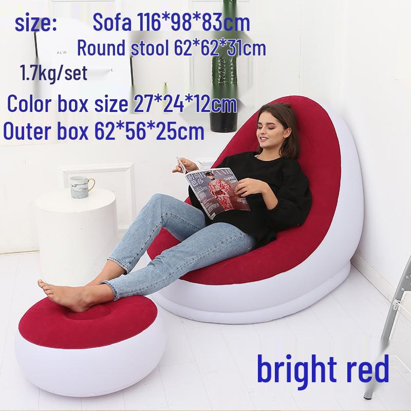 Inflatable Lounger Reclining Chair – Perfect for Home, Balcony, or Leisure Naps.