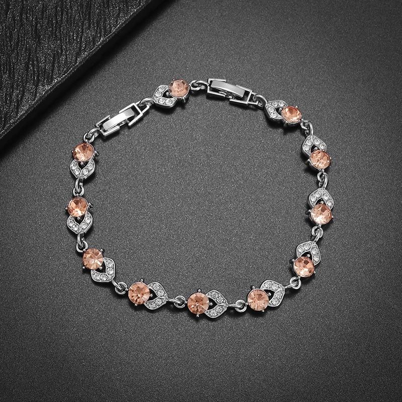 Fashionable and Exquisite Shiny Zircon Sunflower Bracelet Women's Trendy Dinner Party Jewelry Girls Gift