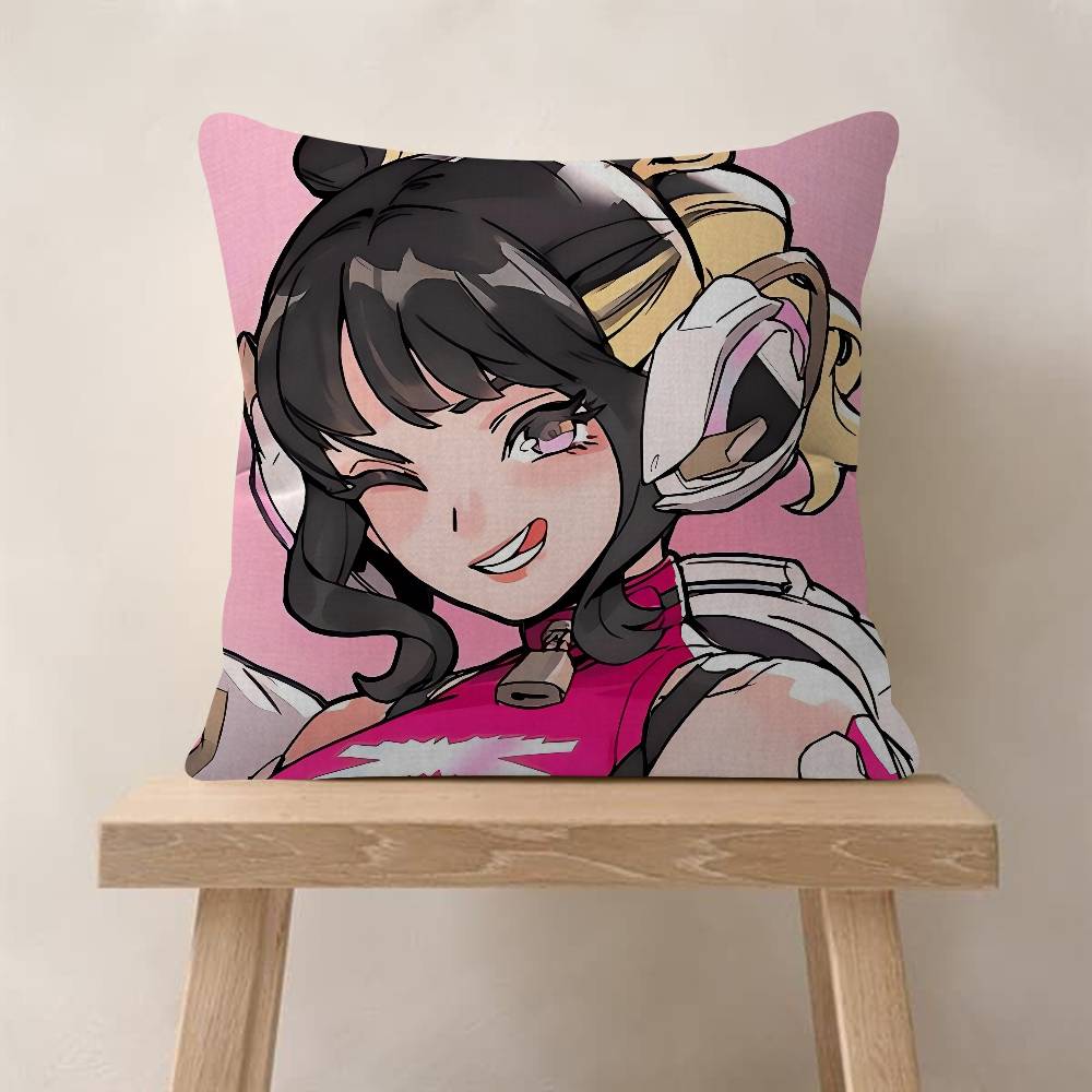 Pop Game O-Overwatch Cushion Cover Pillowcase Upholstery Sofa Throw Pillow Home Decor Pillowcas