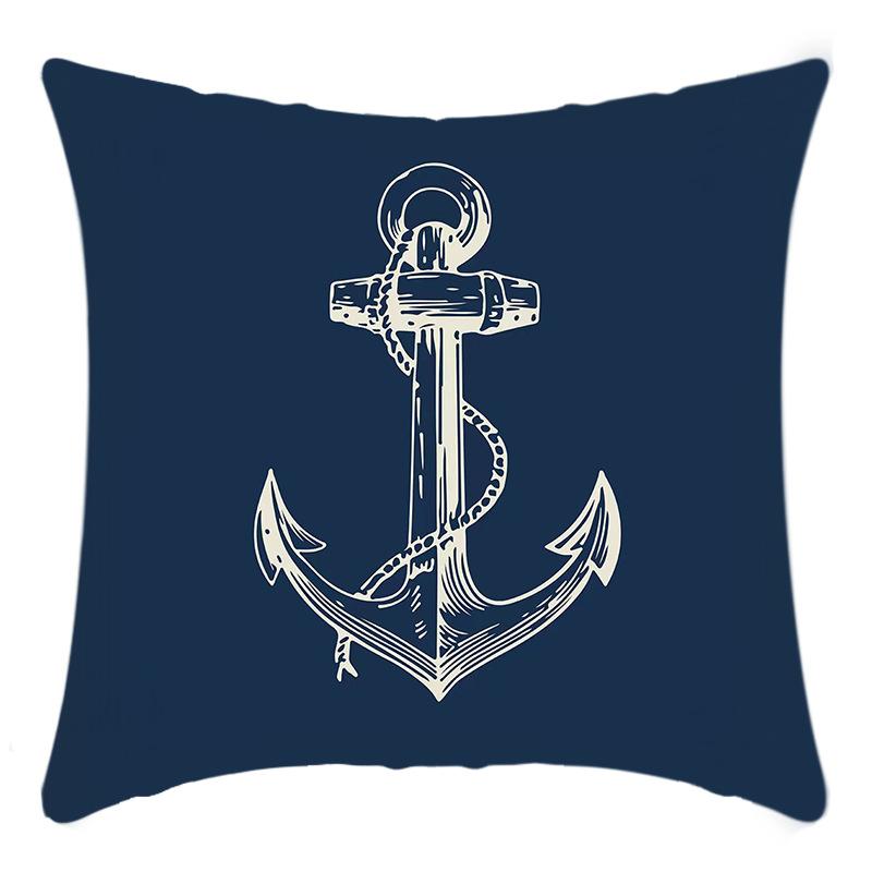 Nowa Poszewka na Poduszkę Ocean Retro Nadruk z Literami Poduszka Domowa Pokrowiec na Poduszkę Sofy