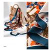 New satin imitation silk printing large square scarf high-end scarf mother scarf women's 80x180cm shawl