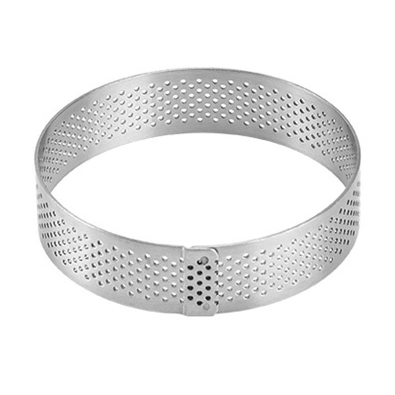 

8CM Diameter Round 304 Stainless Steel Mousse Cake Ring Pastry Mold (BPA-Free, No FDA) A