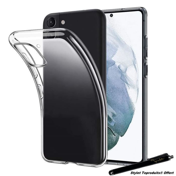 Coque souple - toproduits® - samsung galaxy s21 - silicone gel - ultra mince - transparent