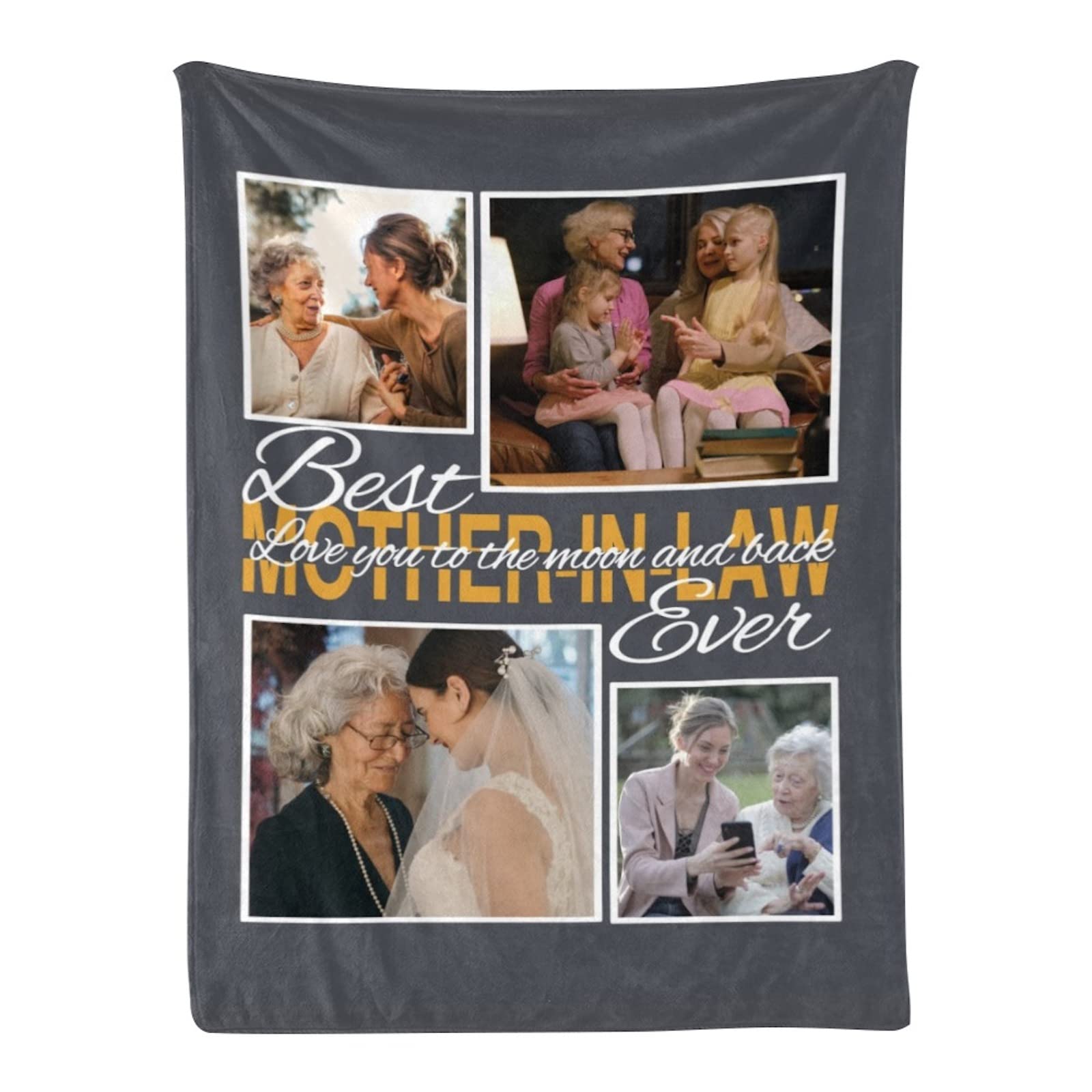 Personalized Gifts for Father s Day Custom Photos Blanket with Daddy We Love You Throw Blankets, Customized Photo 75X95CM