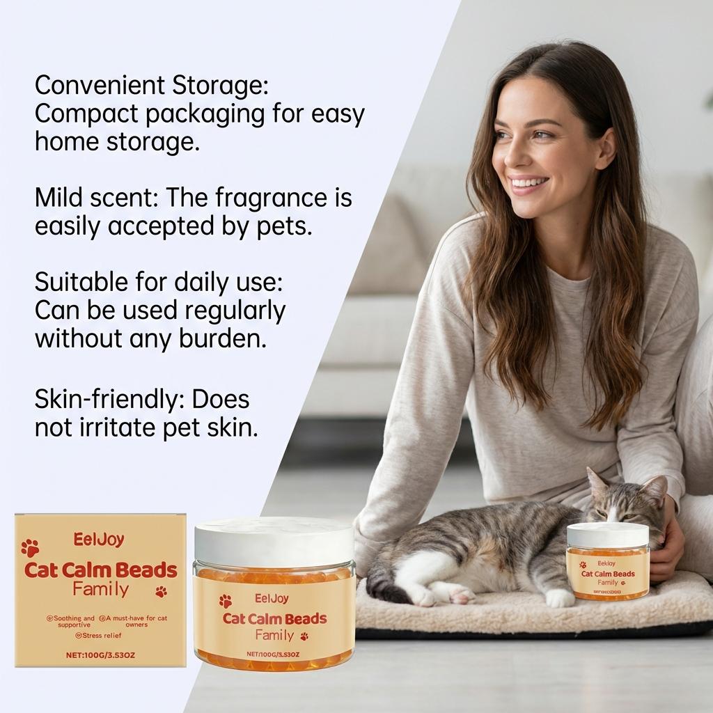 Cat Care Beads Catnip Gentle Gel Beads Fresh Smell Deodorization Improve Pet Emotion Behavior Kitty Mood Comfort Treatment Beads