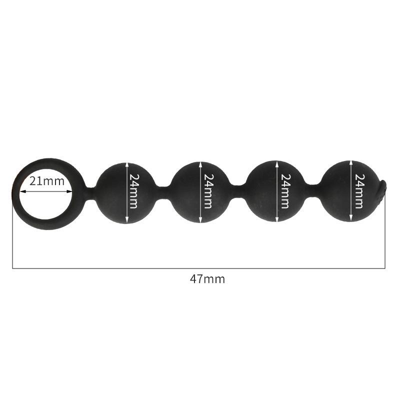 Silicone Rear Garden Bead Unisex Anal Masturbator Adult Toy