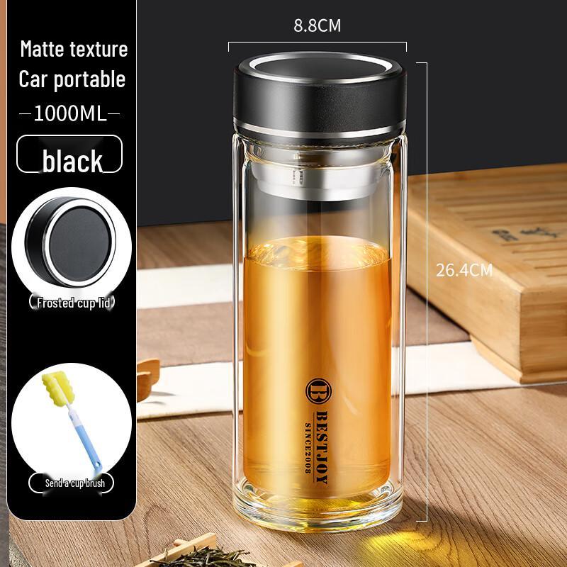 BESTJOY Fuguang Double Wall Borosilicate Glass Bottle