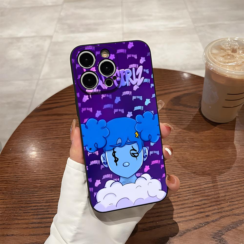J-Junior H Sad Girl Phone Case For 17 Pro Max Iphone 14 16 Pro Max 12 15 Plus 13 Pro 11 Xr X Xs Back Cover