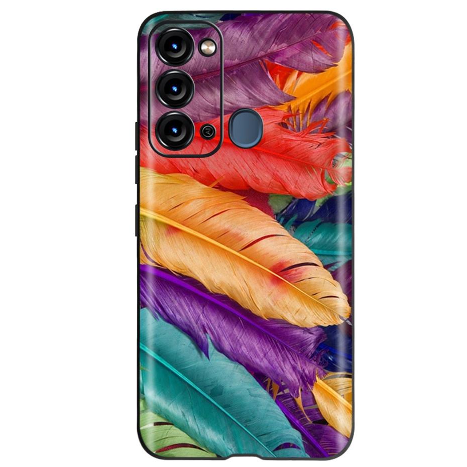 For ITEL Vision 3 Case Fashion Cat Sunflower Phone Cases For Itel S17 S 17 S661W Soft TPU Black Silicone Cover Vision3 Bumper