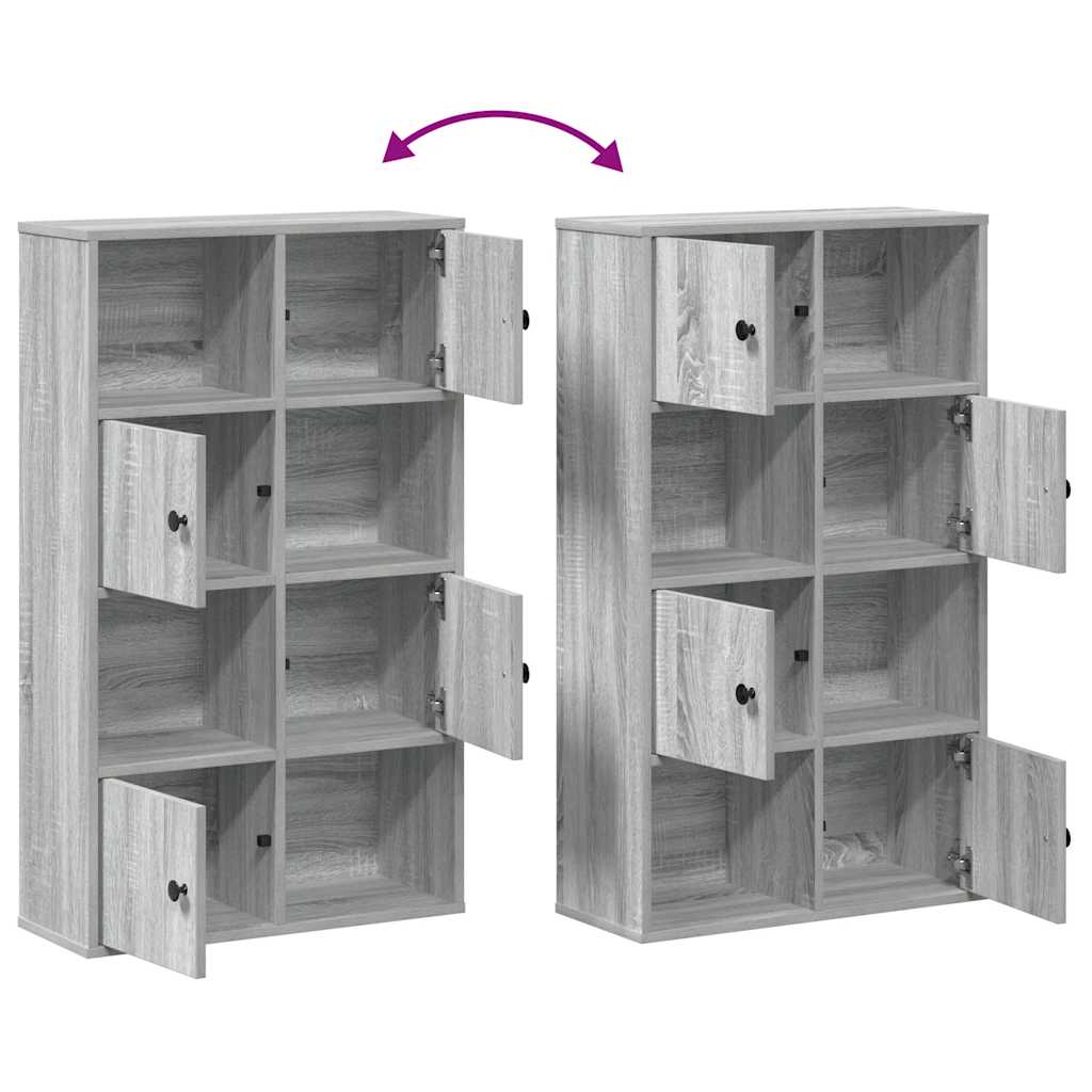 Bookshelf Grey Sonoma 60 x 24 x 101.5 cm Particleboard