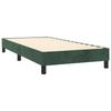 3120739 vidaXL Spring Bed Base Dark Green 80x200 Cm Velvet