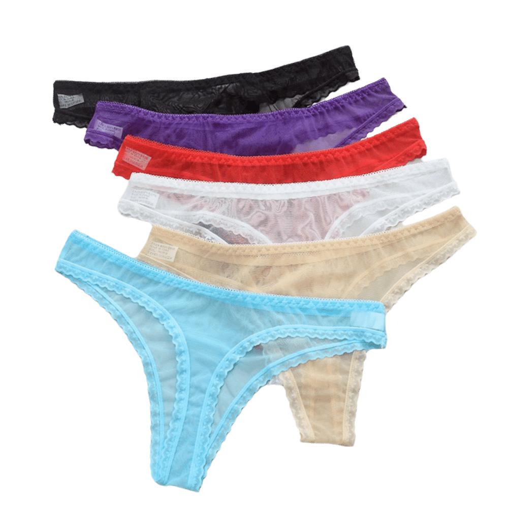 Panties G String Women Lingerie Female Perspective Thong Sheer Lace Underwear Transparent Knickers