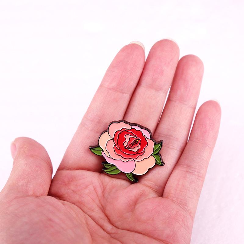 Women's Rose Brooch Art Pin