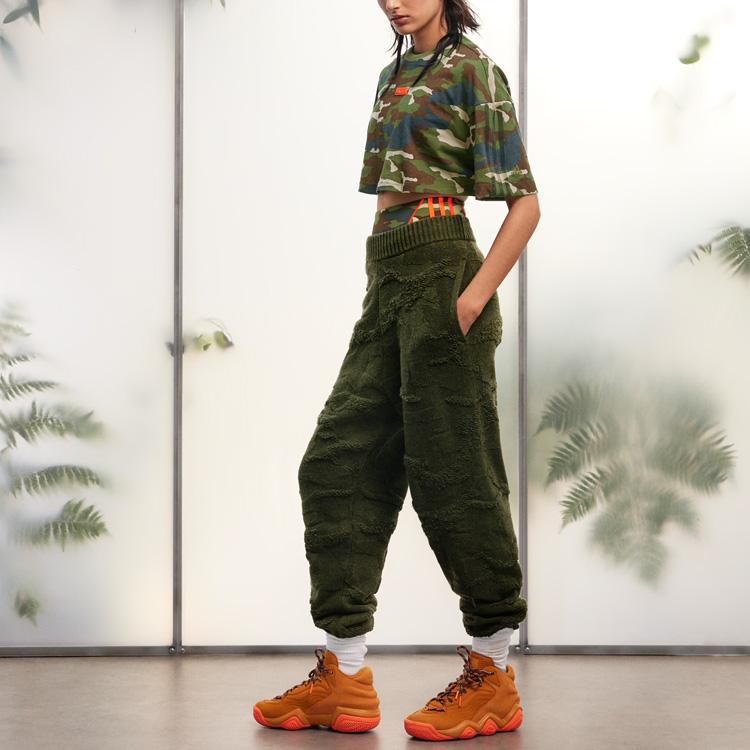 Adidas X Ivy Park Camouflage Round Neck Short Sleeve T-Shirt Women Tops HR2317