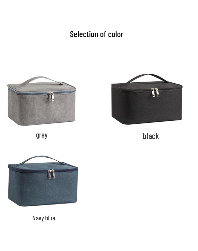 Trousse de maquillage et de toilette cationique imperméable pour les voyages - Trousse de rangement unisexe en tissu Oxford