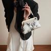 Ink Bamboo Pearl Evening Bag - New Chinese Foldable Retro Clutch Bag (Handheld/Crossbody/Shoulder Classic)