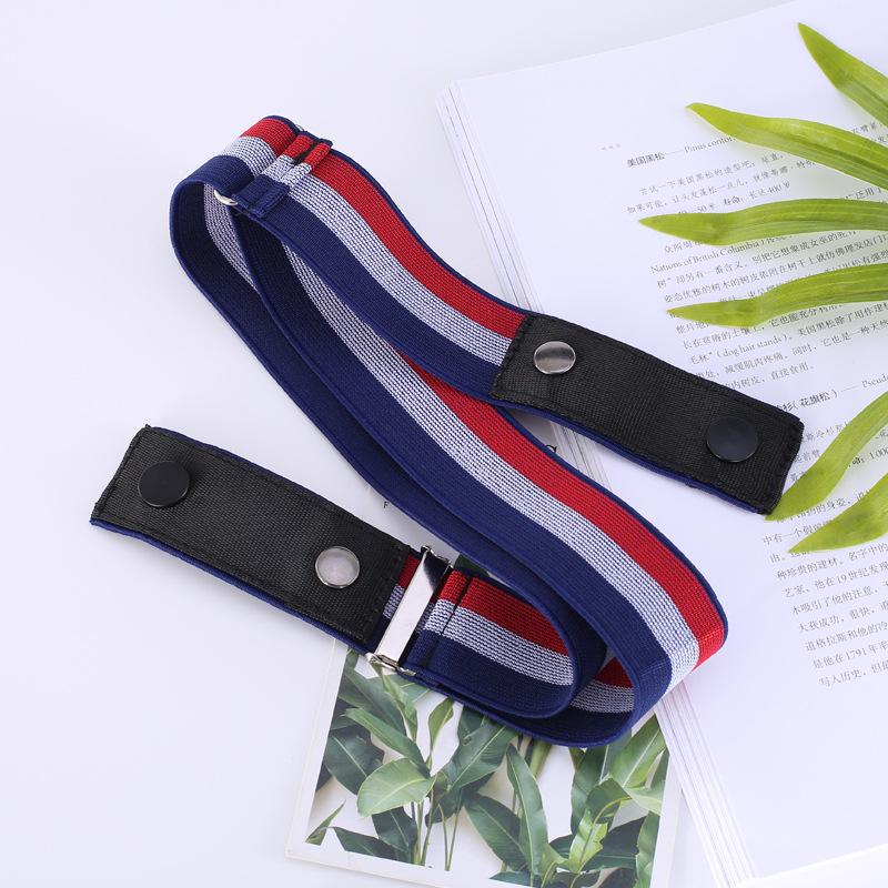 Japanese Invisible Seamless Anti-Allergic Buckle Belt Unisex Rubber Band Elastic Waist Seal