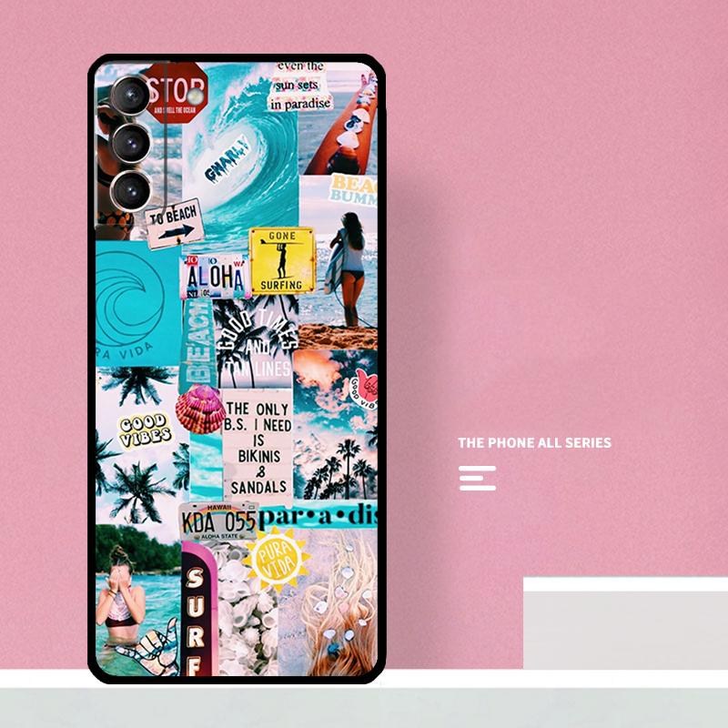 Surf Surfing Phone Case For Samsung Galaxy S26 S23 Ultra S20 S21 S22 S24 S25 Plus S10 S25 FE Cover Coque