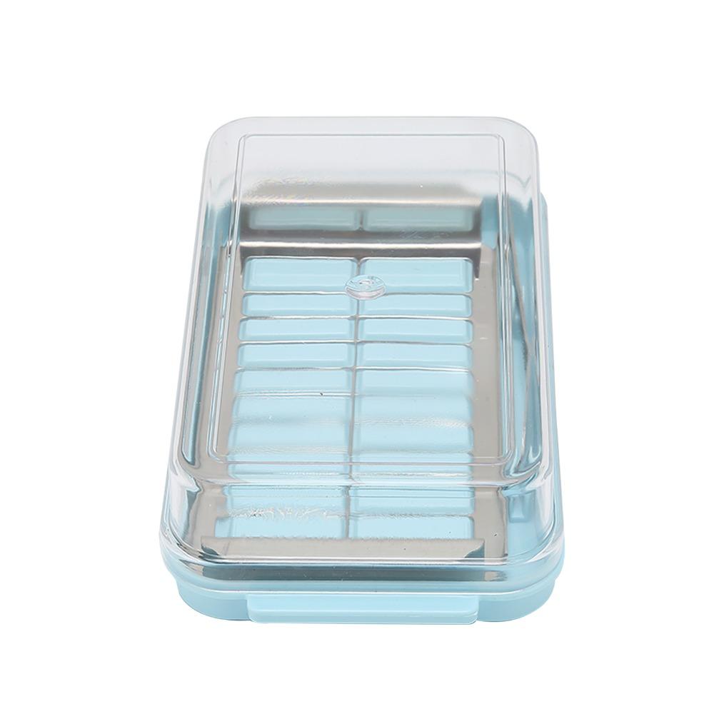 2 in 1 Design Butter Slicer Cutter Transparent Cover Butter Dispenser Slicer Kitchen Countertop