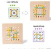 Children's Educational Threading Board Toy for Concentration and Logical Thinking, Handmade Shoelace Trainer for Ages 3-6