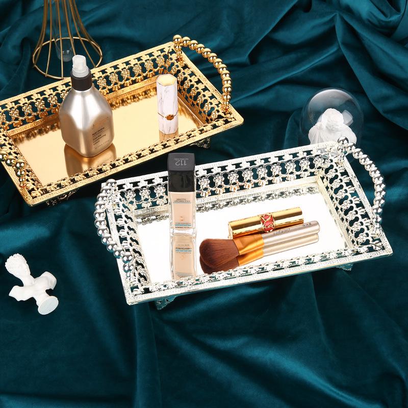 European Style Silver Fruit Bowl & Cake Plate – Modern Home & KTV Bar Decor