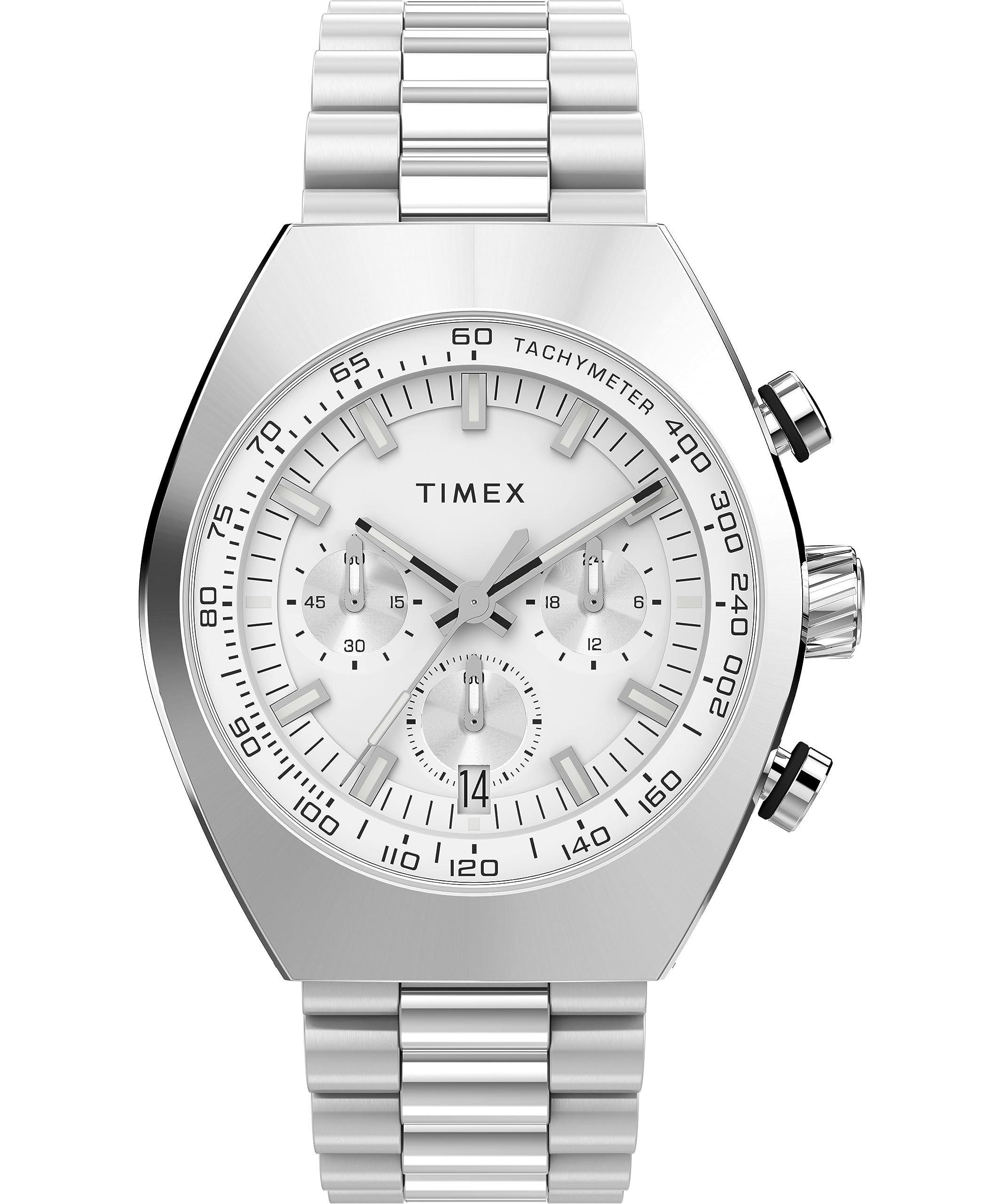 

Timex Men s Legacy 42mm Watch, Stainless Steel/Silver Tone/Stainless Steel. , One Size, Legacy 42mm.