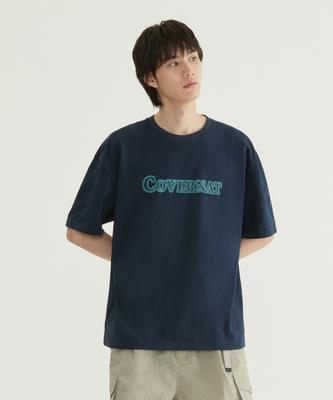 Neon Logo Graphic T-Shirt Navy