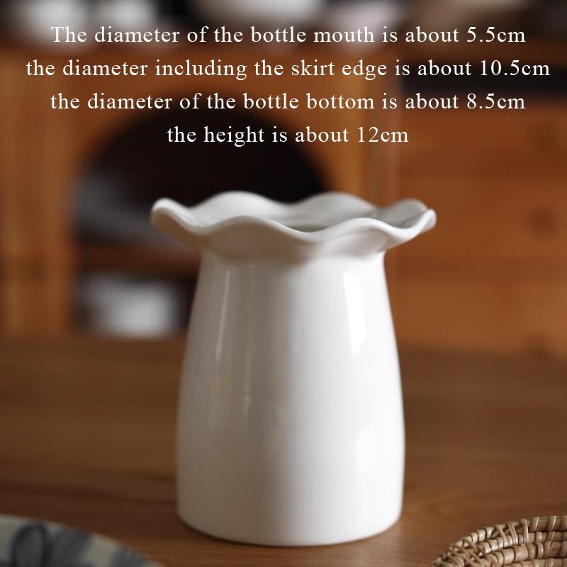 

European Ceramic Short Vases, Creative Modern Home Living Room Desktop Bedroom Decorations Flower Ware Irregular shape Vase, 1Pc