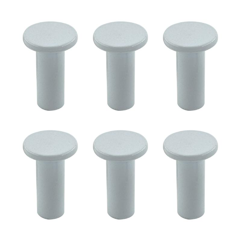 Pack of 6 Convenient Towel Mounts Practical Round Head Storage Hanger Coat Hook Wall Mounts for Various Hangings Need 1 белый
