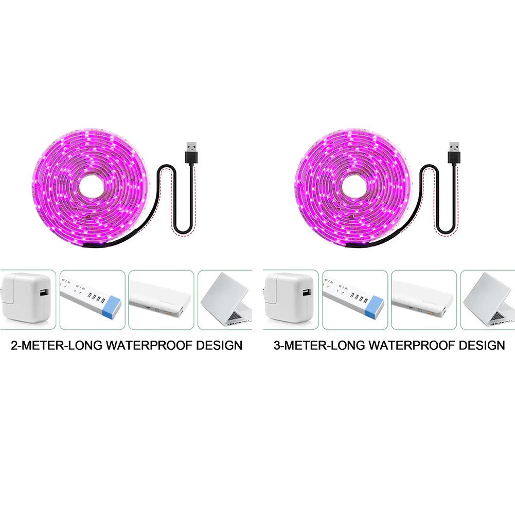 Full Spectrum USB Grow Lights Strip Plant Grow LED Lights Full Spectrum Lamps