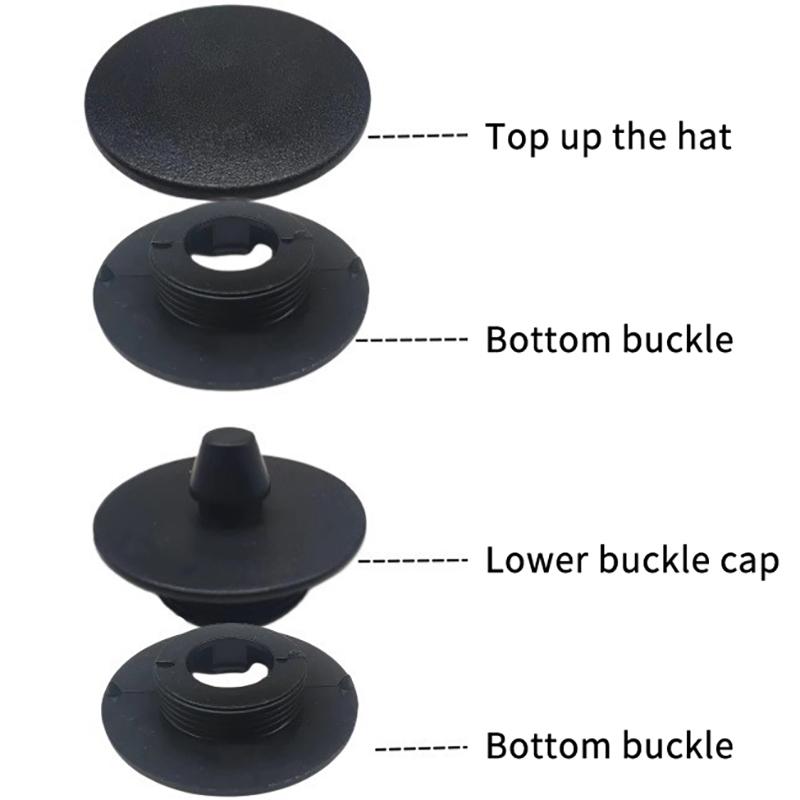 Car Floor Mat Fixing Fasteners Universal Dual Layer Buckle Clips Wearproof Auto Interior Accessories for Car Modification