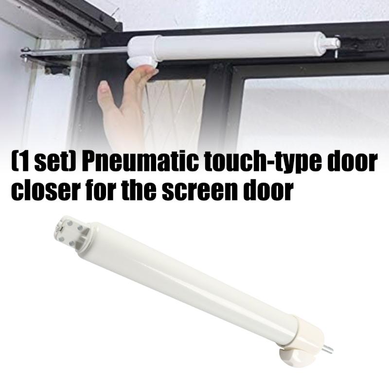 Fechador de Porta de Tela Com Mecanismo de Liberação por Toque Ferragens de Montagem Universais Para Uso em Casa e Jardim