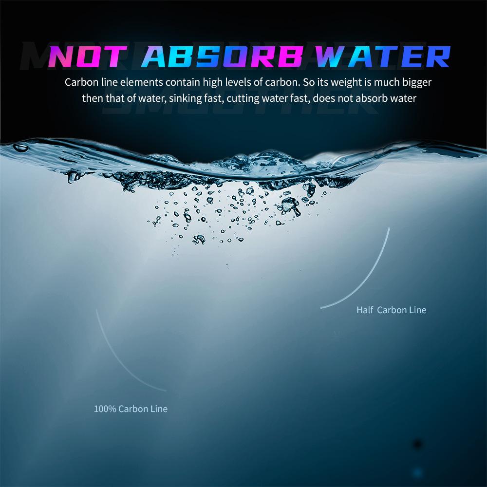 Carbon Wire Front Wire Fishing Line Wear-resistant Road Subcarbon Wire Fishing Line Sub Line Japanese Original Silk All Carbon Fishing Line