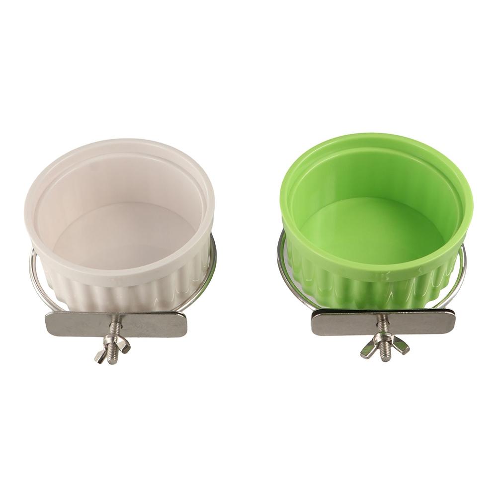 Removable Parrot Food Water Bowl Wall Mount Bird Food Dish  for Parrots Parakeet Cats