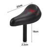Kids Bike Seat Anti Slip with Saddle Post Bar Weatherproof Replacement Children Bicycle Seat for Cycling Riding Biking Accessory