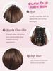 Synthetic Claw Clip Ponytail Extension 8-inch Short Curly Ponytail Hair Piece For Women's Daily Use