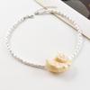 1Pcs Bohemian White Conch Pendant Necklaces For Women Girls Vintage Imitation Pearl Beaded Necklace Wedding Jewelry Gifts
