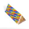 Rainbow Four-Color Hand-Painted Art Pencils for Kids